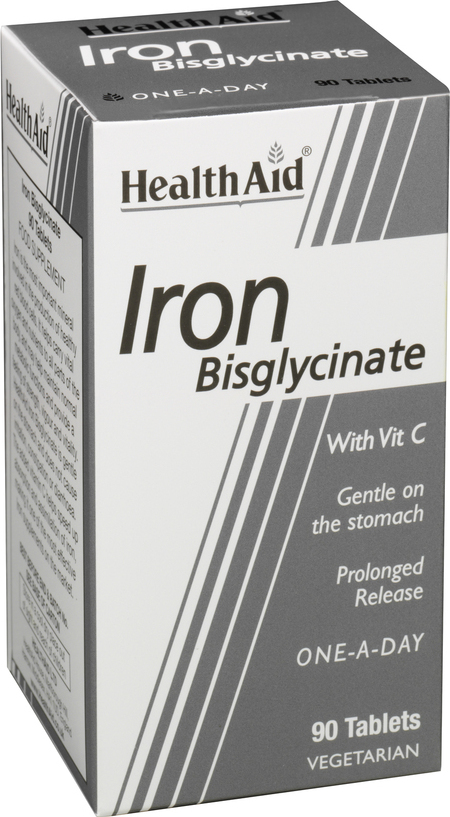 Health Aid Iron Bisglycinate 90 Tabs