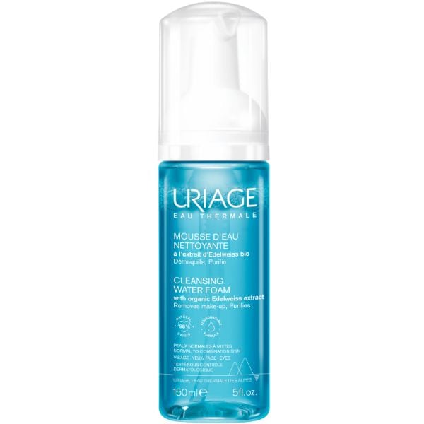 Uriage Cleansing Water Foam Αφρός Καθαρισμού & Ντεμακιγιάζ 150 Ml