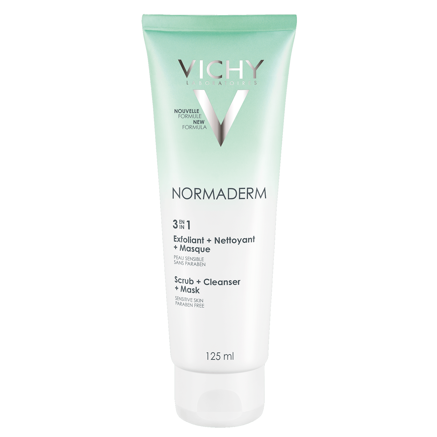 Vichy Normaderm 3 In 1 Απολέπιση, Καθαρισμός, Μάσκα Προσώπου 125 Ml
