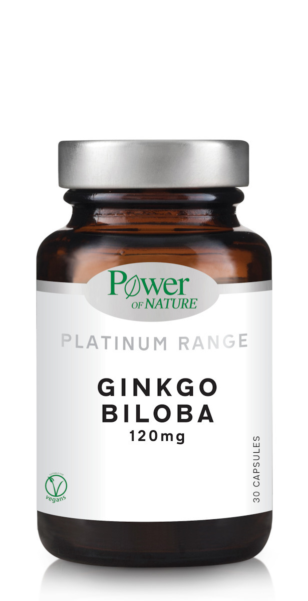 Power Of Nature Platinum Range Ginkgo Biloba 120 Mg 30 Φυτικές Κάψουλες