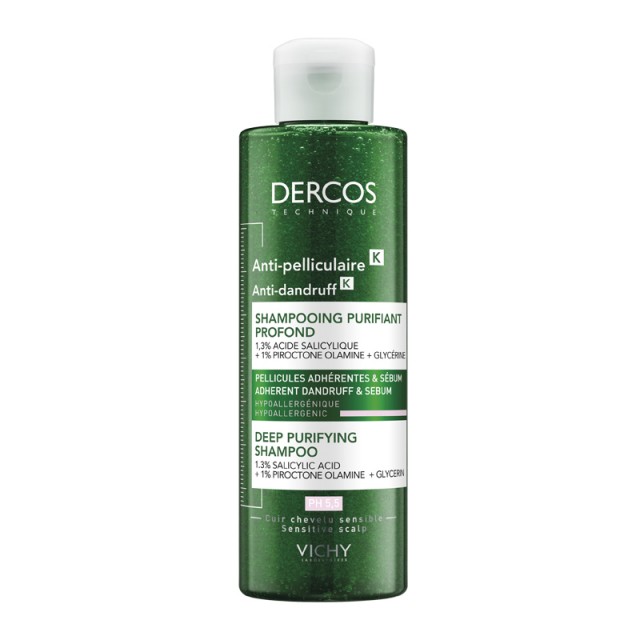 Vichy Dercos Anti- Dandruff K Σαμπουάν Κατά Της Πιτυρίδας-λιπαρότητας 250 Ml