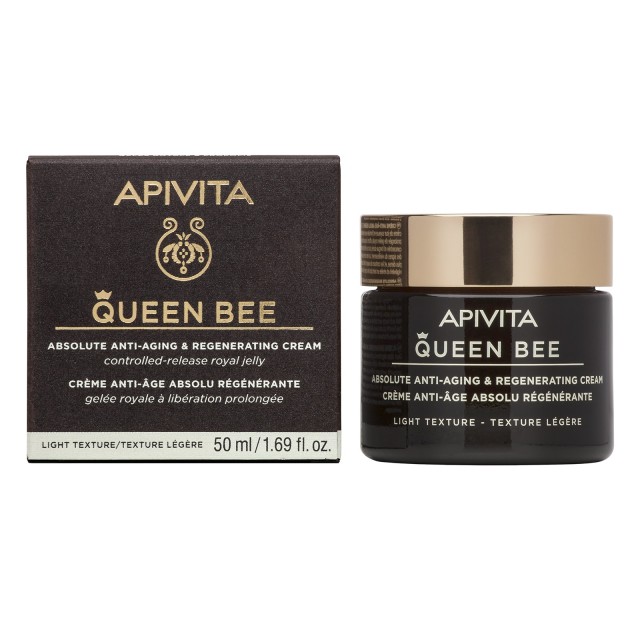 Apivita Queen Bee Κρέμα Απόλυτης Αντιγήρανσης & Αναγέννησης Ελαφριά Υφή 50 Ml