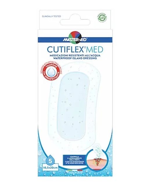 Master Aid Cutiflex Waterproof 10.5x20cm 5 Τεμάχια