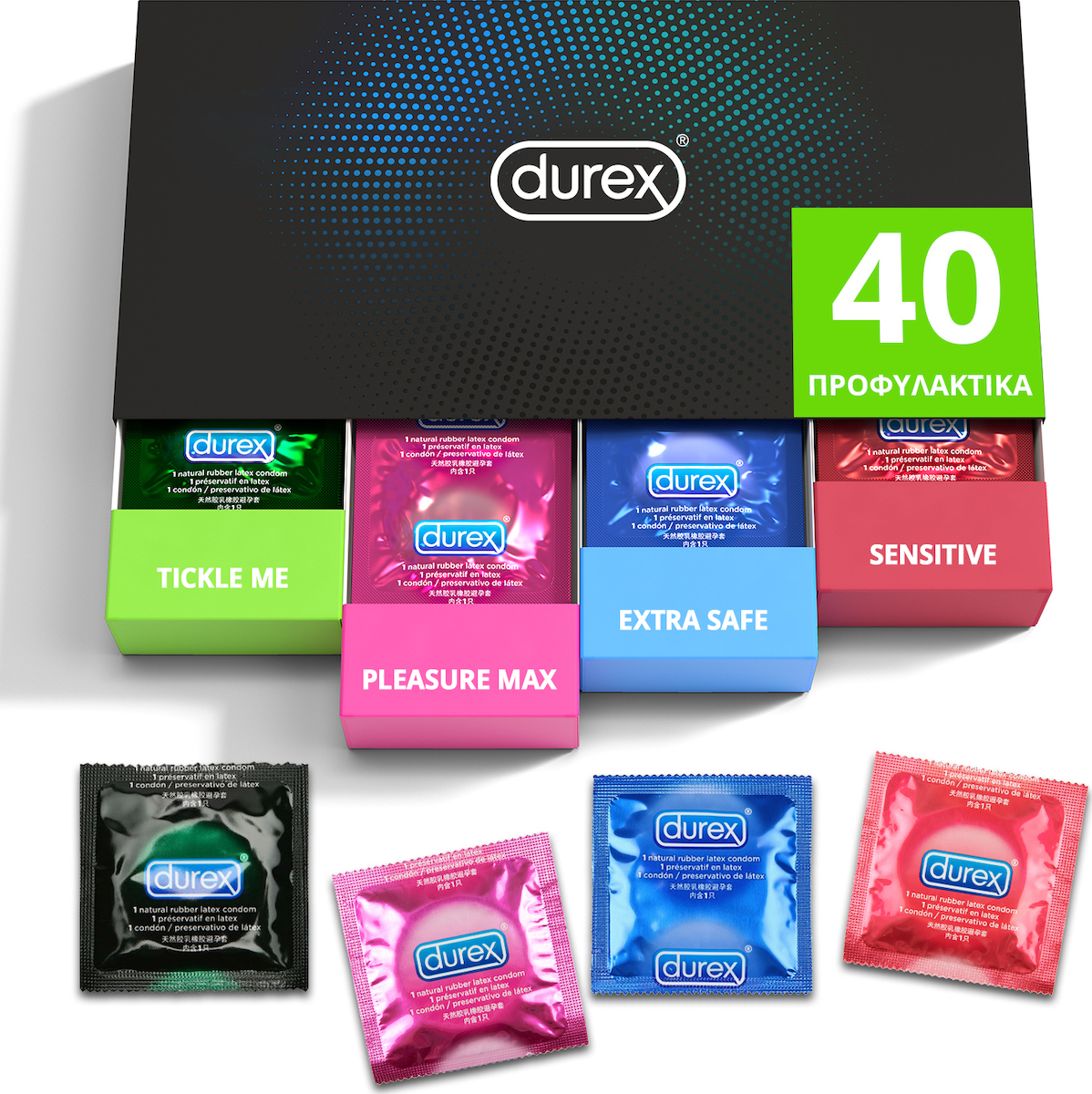 Durex Surprise Me Premium Variety Pack 40 Προφυλακτικά
