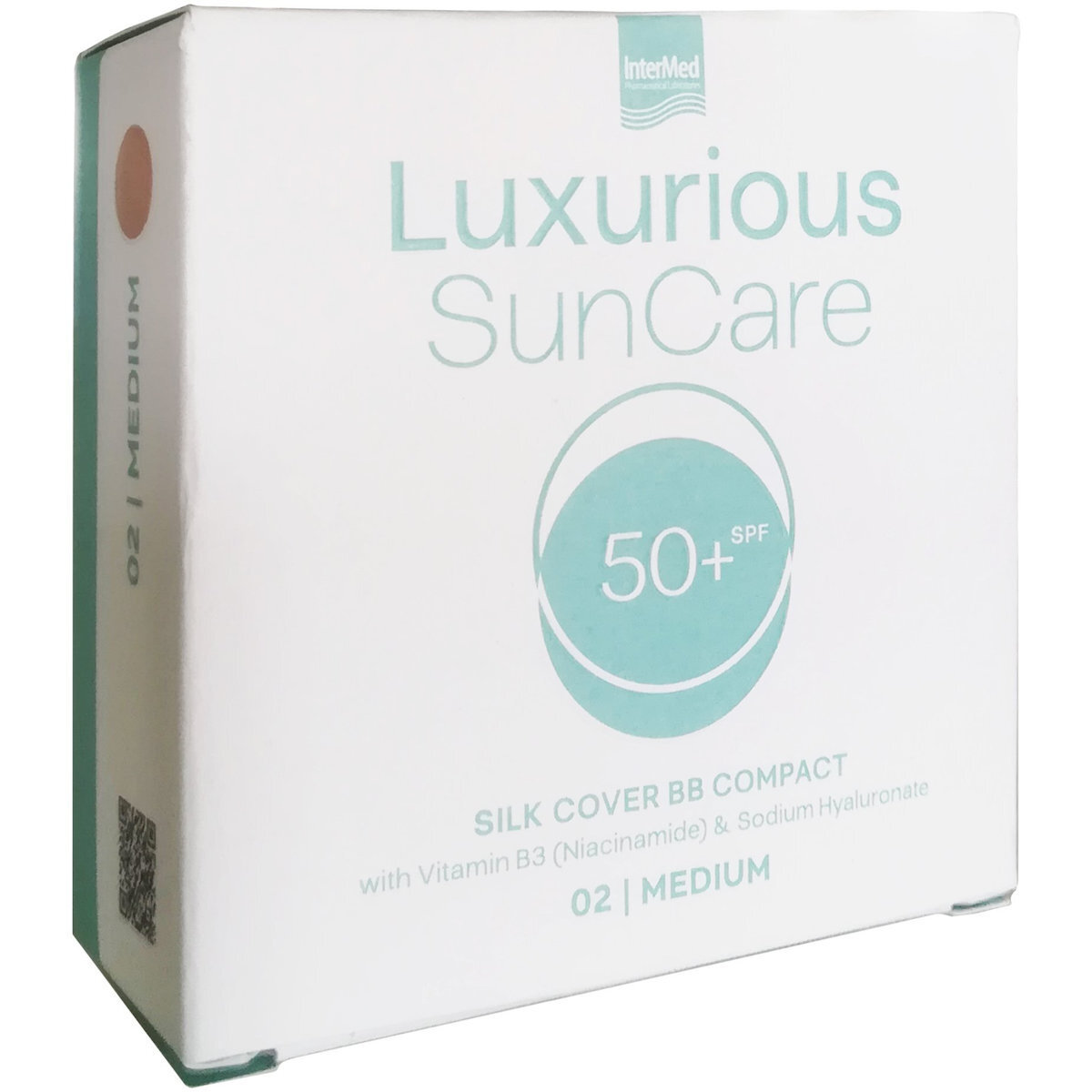 Intermed Luxurious Sun Care Silk Cover Bb Compact Spf50+ Medium 12 G
