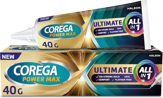 Corega Power Max Ultimate All In 1 Στερεωτική Κρέμα Τεχνητής Οδοντοστοιχίας 40 G