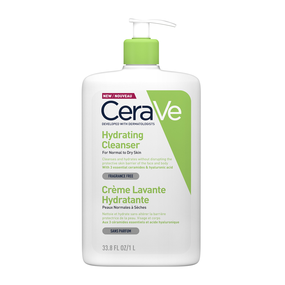 Cerave Hydrating Cleanser Ενυδατική Κρέμα Καθαρισμού Για Κανονική Έως Ξηρή Επιδερμίδα 1lt