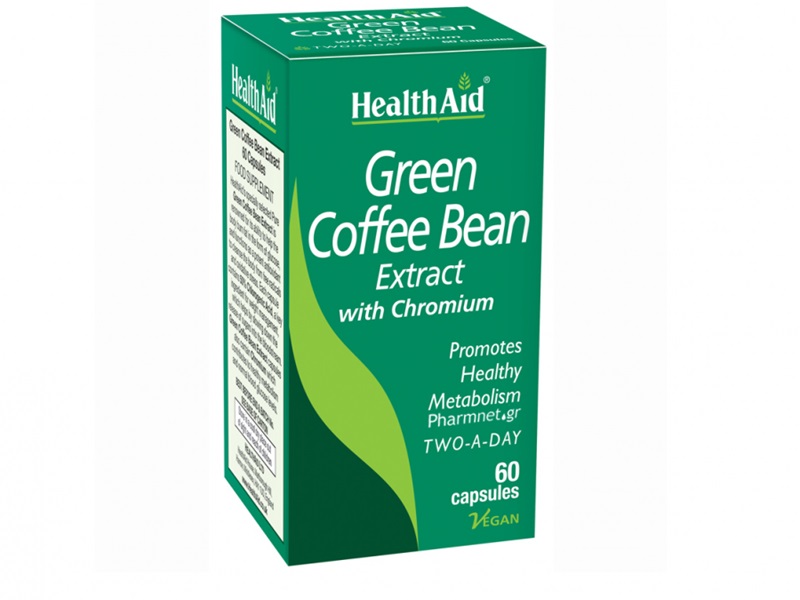 Health Aid Green Coffee Bean Extract With Chromium 60 Caps