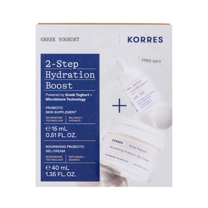 Korres Greek Yoghurt Ελληνικό Γιαούρτι Ενυδάτωση Με Προβιοτικά Κρέμα-gel 40 Ml + Δώρο Serum Προσώπου 15 Ml