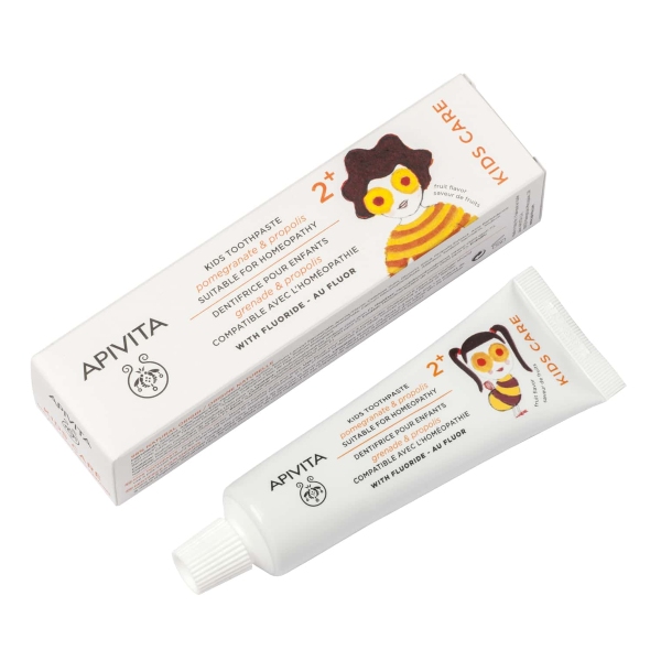Apivita Dental Care Kids 2+ Toothpaste Pomegranate & Propolis Παιδική Οδοντόκρεμα 50 Ml
