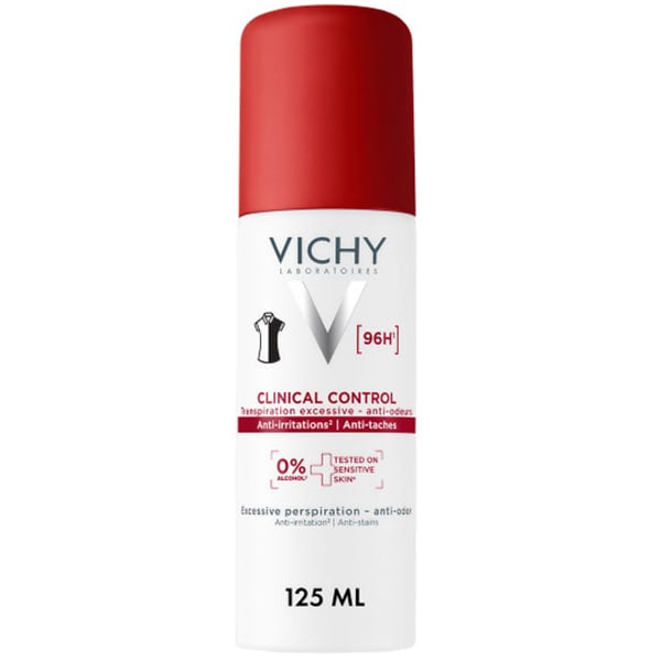 Vichy Clinical Control 96h Αποσμητικό Σπρέι Για 96 Ώρες Προστασίας, 125ml