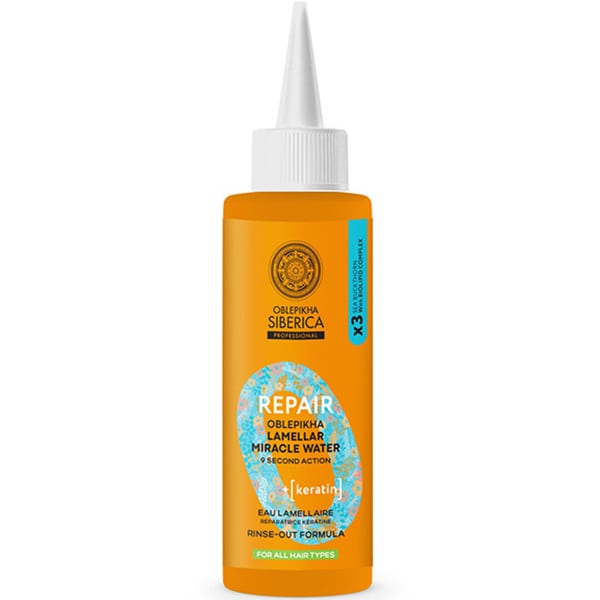 Natura Siberica Oblepikha Repair Lamellar Miracle Water Αναδόμησης Με 3x Ιπποφαές & Κερατίνη 200 Ml
