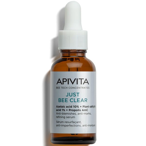 Apivita Just Bee Clear Serum Ορός Λείανσης Για Ατέλειες & Σημάδια Ακμής, 30ml