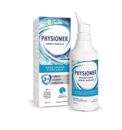 Physiomer Normal Jet Ρινικό Σπρέι Για Καταροή & Βουλωμένη Μύτη 135 Ml