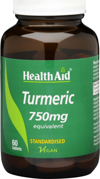 Health Aid Turmeric 750 Mg 60 Tabs