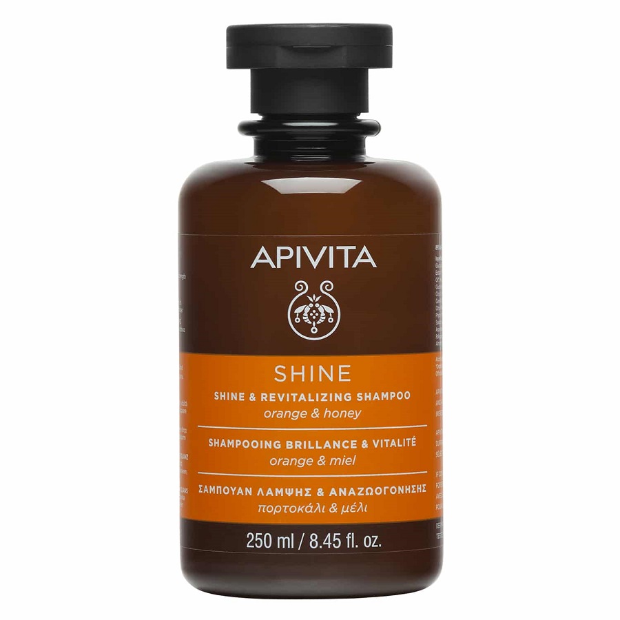Apivita Hair Care Shampoo Shine & Revitalizing Orange & Honey Σαμπουάν Αναζωογόνησης 250 Ml