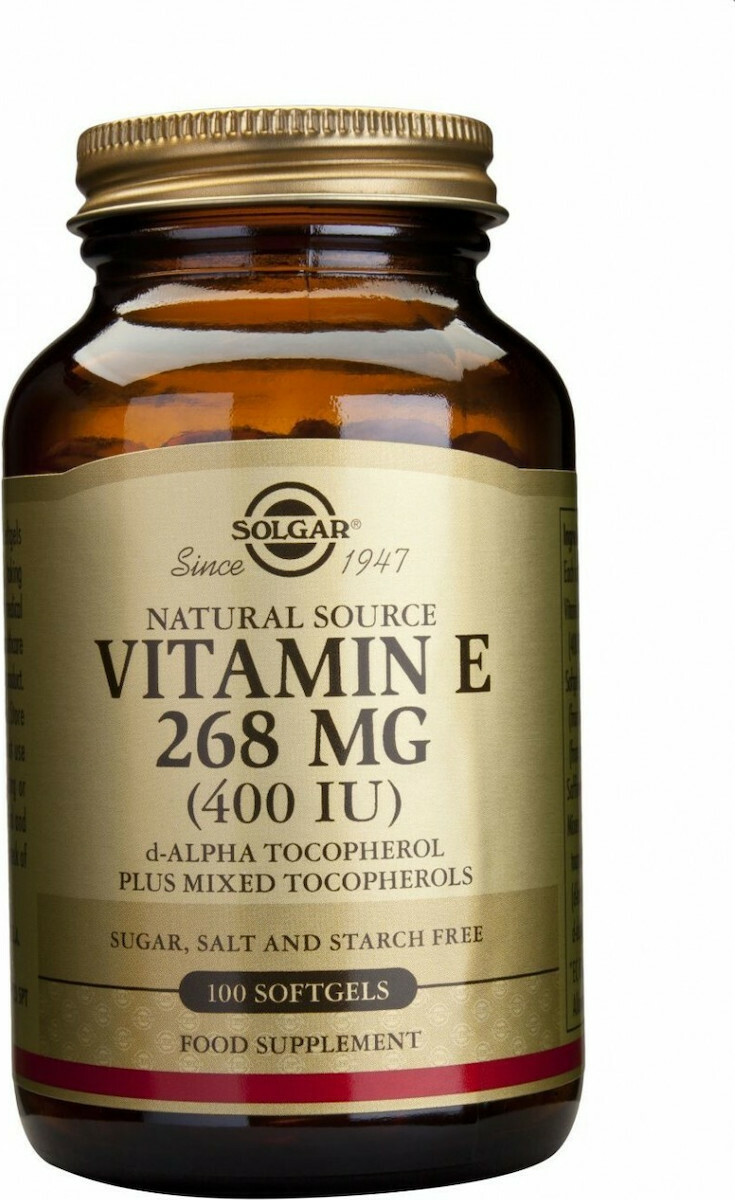 Solgar Vitamin E 268mg (400iu) 100 Softgels