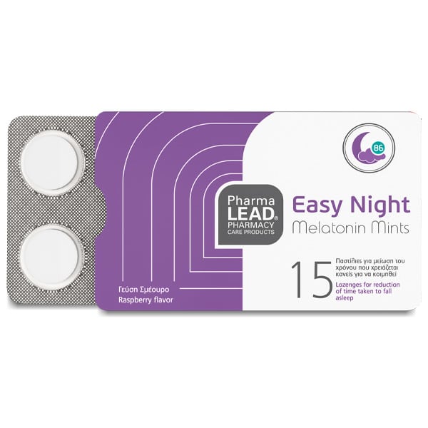 Pharmalead Easy Night Melatonin Mints 15 Παστίλιες