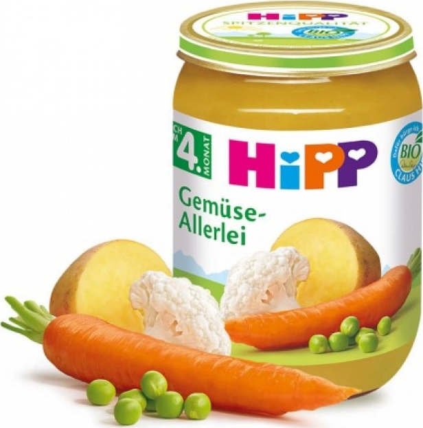 Hipp Ποικιλία Λαχανικών Βιολογικής Καλλιέργειας 190 Gr