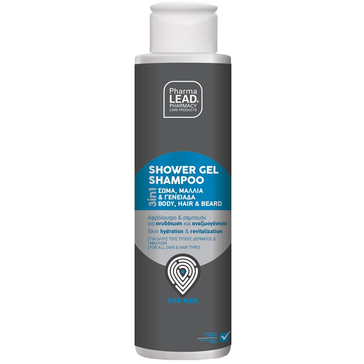 Pharmalead Men's Shower Gel Shampoo Αφρόλουτρο-σαμπουάν Για Άνδρες 100 Ml