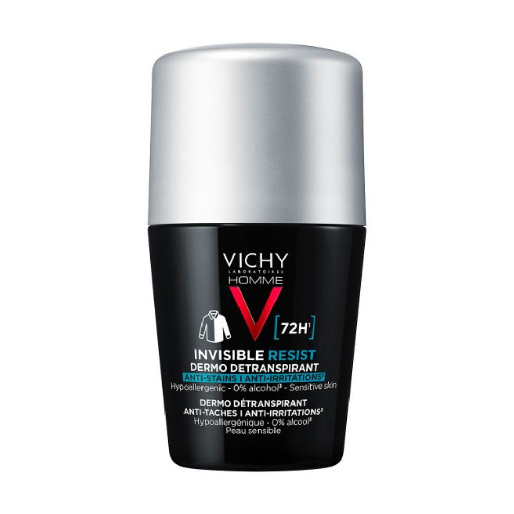 Vichy Homme Invisible Resist Deodorant Roll-on 72h, 50ml