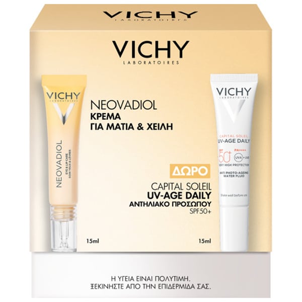 Vichy Neovadiol Eye & Lip Multi-correction Care 15 Ml + Δώρο Uv-age Daily Spf50+ 15 Ml
