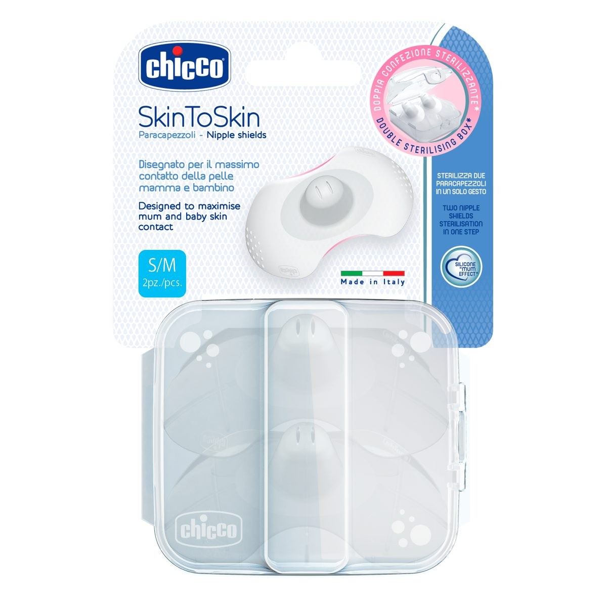 Chicco Δίσκοι Στήθους Σιλικόνης S/m 2τμχ