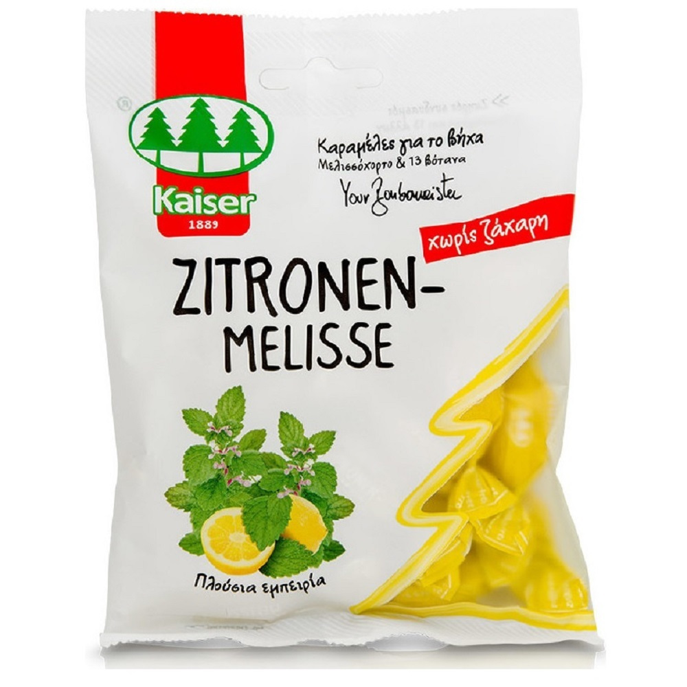 Kaiser Zitronen Melisse Καραμέλες Με Μελισσόχορτο & 13 Βότανα 75gr