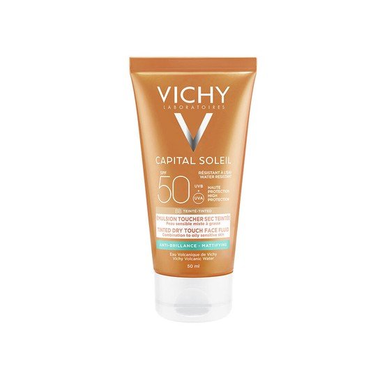 Vichy Capital Soleil Dry Touch Tinted Bb Face Fluid Αντηλιακό Προσώπου Με Χρώμα Spf50 50 Ml