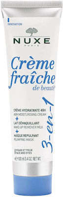 Nuxe Creme Fraiche De Beaute 3 Σε 1 (ενυδατική Κρέμα + Γαλάκτωμα Μακιγιάζ + Μάσκα Επαναπύκνωσης) 100 Ml