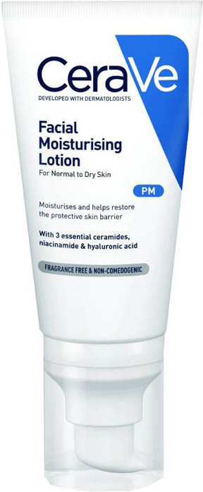 Cerave Facial Moisturizing Lotion Pm Ενυδατική Κρέμα Για Κανονικές Έως Ξηρές Επιδερμίδες 52 Ml