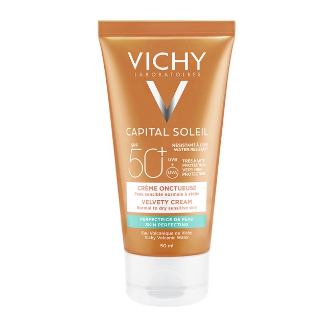Vichy Capital Soleil Velvet Αντηλιακή Κρέμα Βελούδινη Υφή Spf50+ 50 Ml