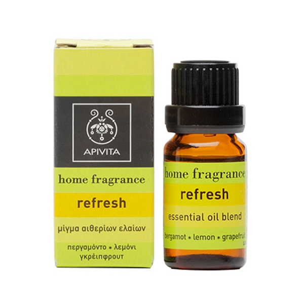 Apivita Home Fragrance Refresh Μίγμα Αιθερίων Ελαίων 10 Ml