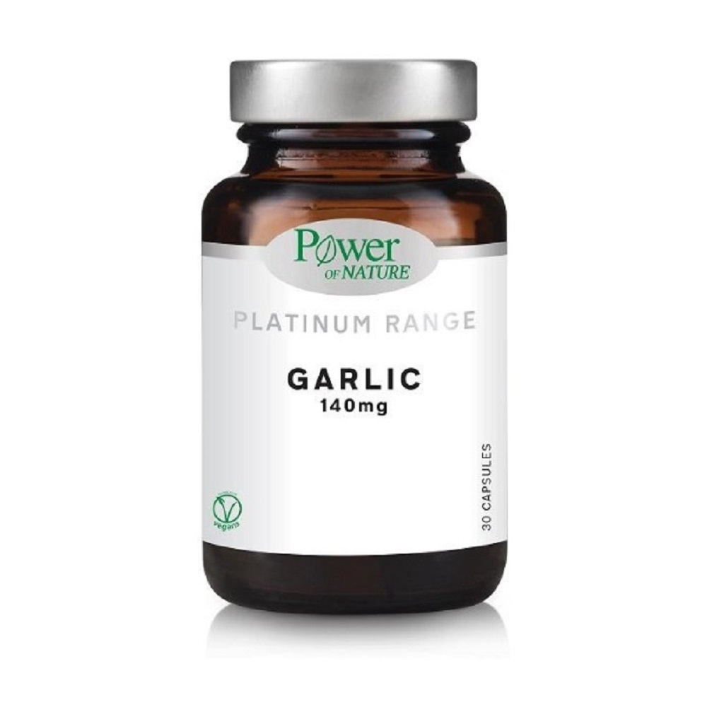 Power Of Nature Platinum Range Garlic 140 Mg 30 Φυτικές Κάψουλες