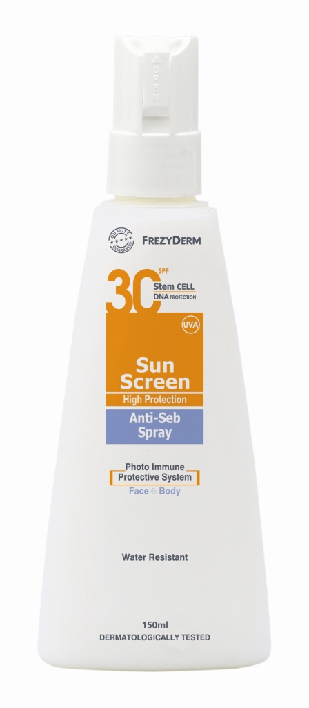 Frezyderm Sun Screen Anti-seb Spray Spf 30 150 Ml