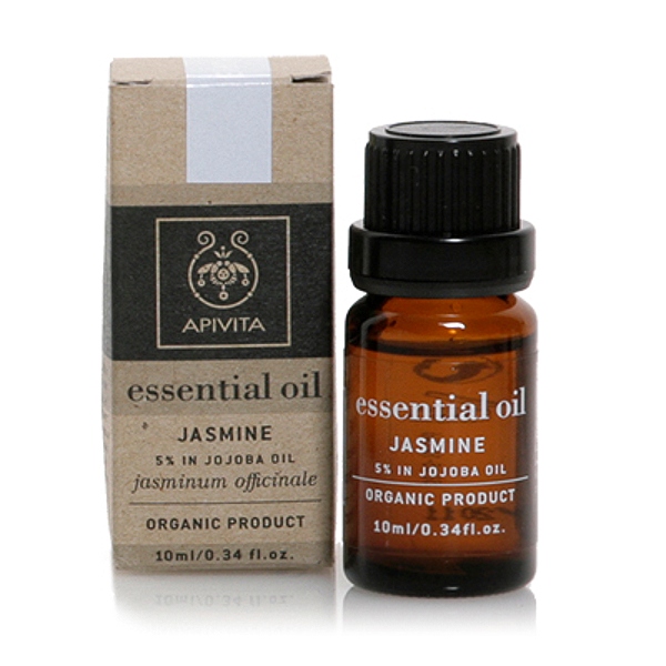 Apivita Essential Oil Βιολογικό Αιθέριο Έλαιο Γιασεμί 10% Σε Jojoba 10 Ml