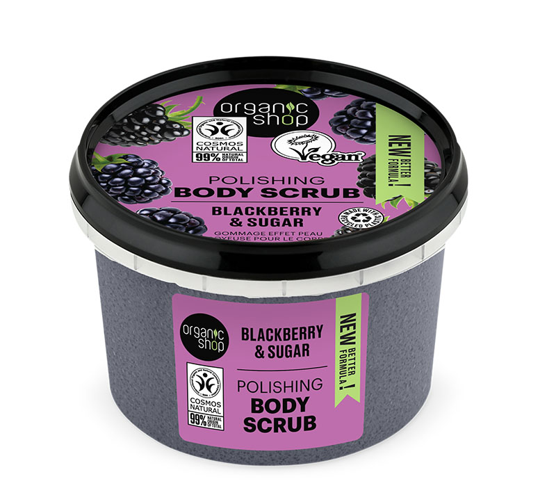 Natura Siberica-organic Shop Scrub Σώματος Λείανσης, Βατόμουρο, 250ml