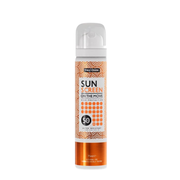 Frezyderm Sunscreen On The Move High Protection Spray Spf50 75 Ml