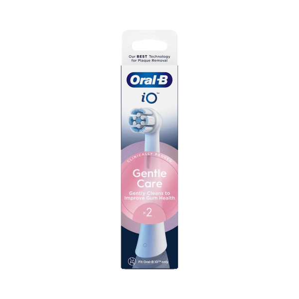 Oral-b Io Gentle Care Ανταλλακτικές Κεφαλές Ηλεκτρικής Οδοντόβουρτσας 2 Τμχ