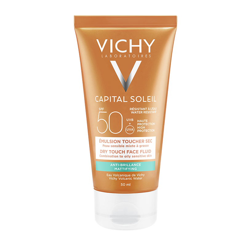 Vichy Capital Soleil Dry Touch Face Fluid Αντηλιακή Κρέμα Προσώπου Spf50+ 50 Ml