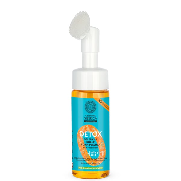 Natura Siberica Oblepikha Detox Scalp Foam Peeling With 3x Sea Buckthorn & Salicylic Acid 150 Ml