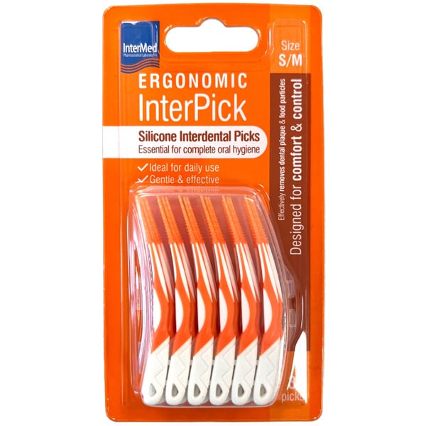 Intermed Ergonomic Interpick Σιλικονούχα Μεσοδόντια Βουρτσάκια S/m, 36τεμ