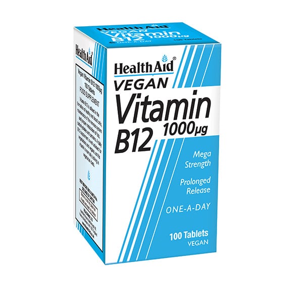 Health Aid Vitamin B12 1000 Μg Vegan 100 Veg Tabs