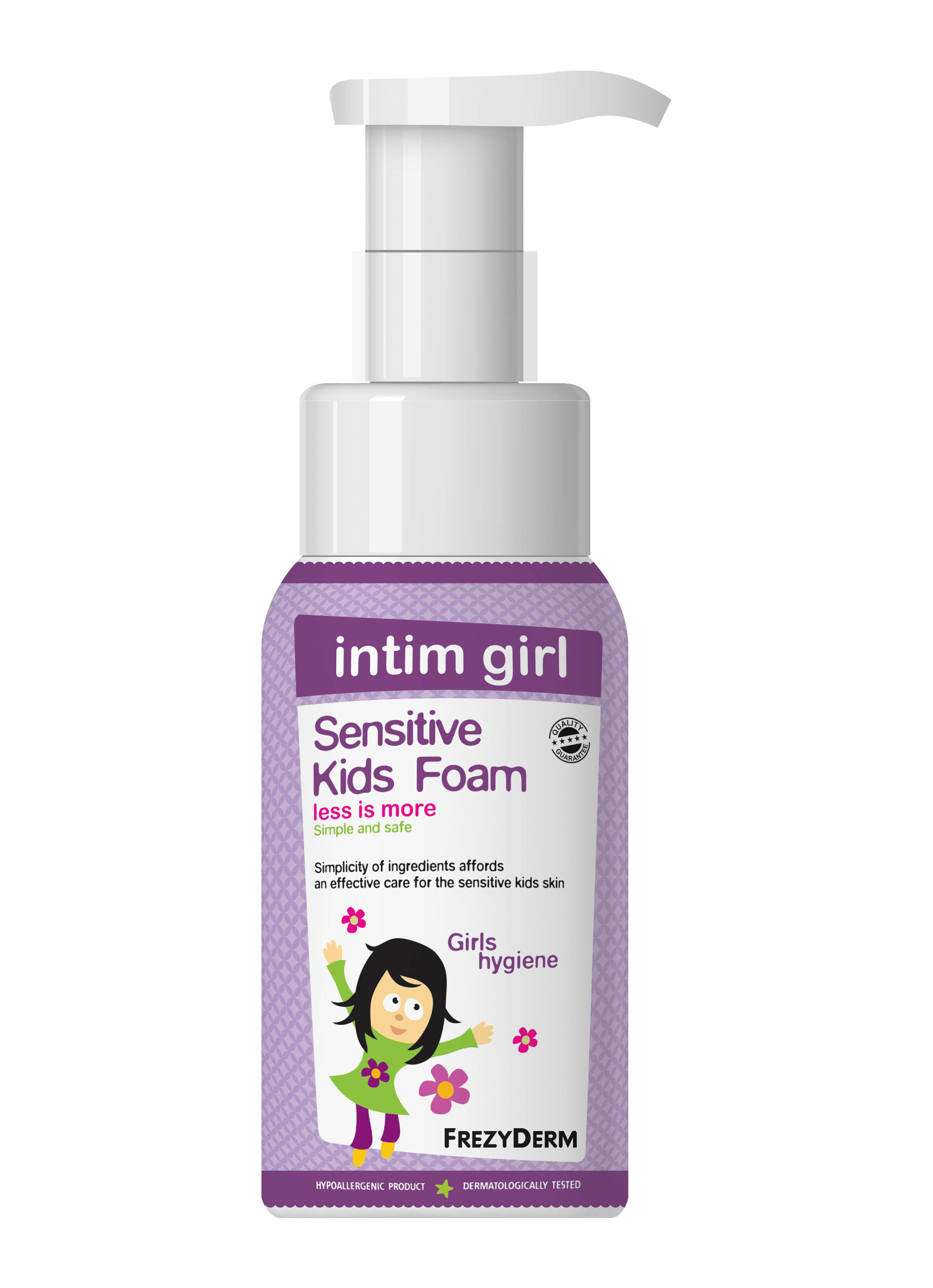 Frezyderm Sensitive Kids Intim Girl Foam Αφρός Καθαρισμού Ευαίσθητης Περιοχής 250 Ml