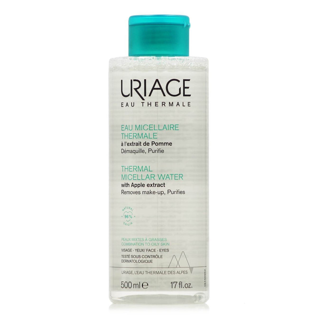 Uriage Thermal Micellar Water Oily Skin Νερό Καθαρισμού Προσώπου & Ματιών 500 Ml