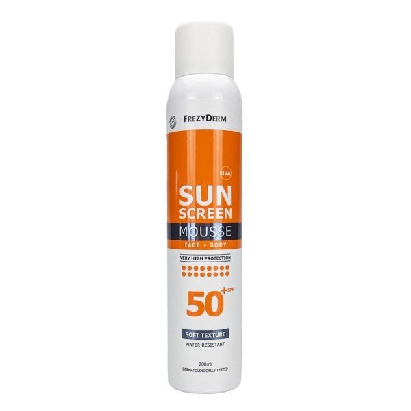 Frezyderm Sun Screen Mousse Spf50+ 200 Ml