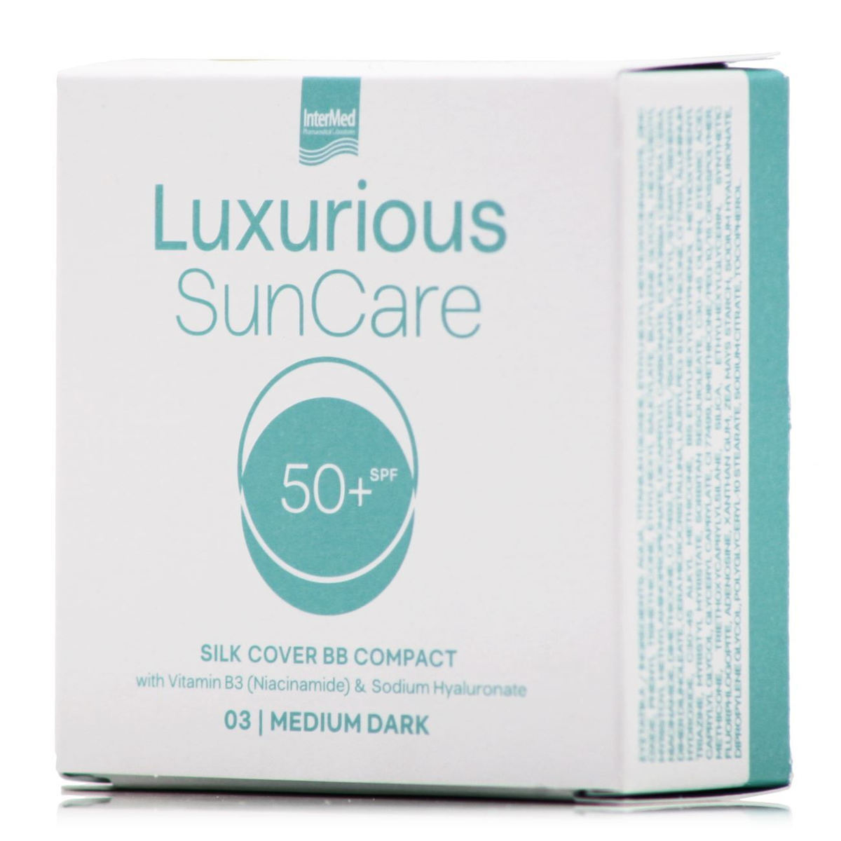 Intermed Luxurious Sun Care Silk Cover Bb Compact Spf50+ Medium Dark 12 G