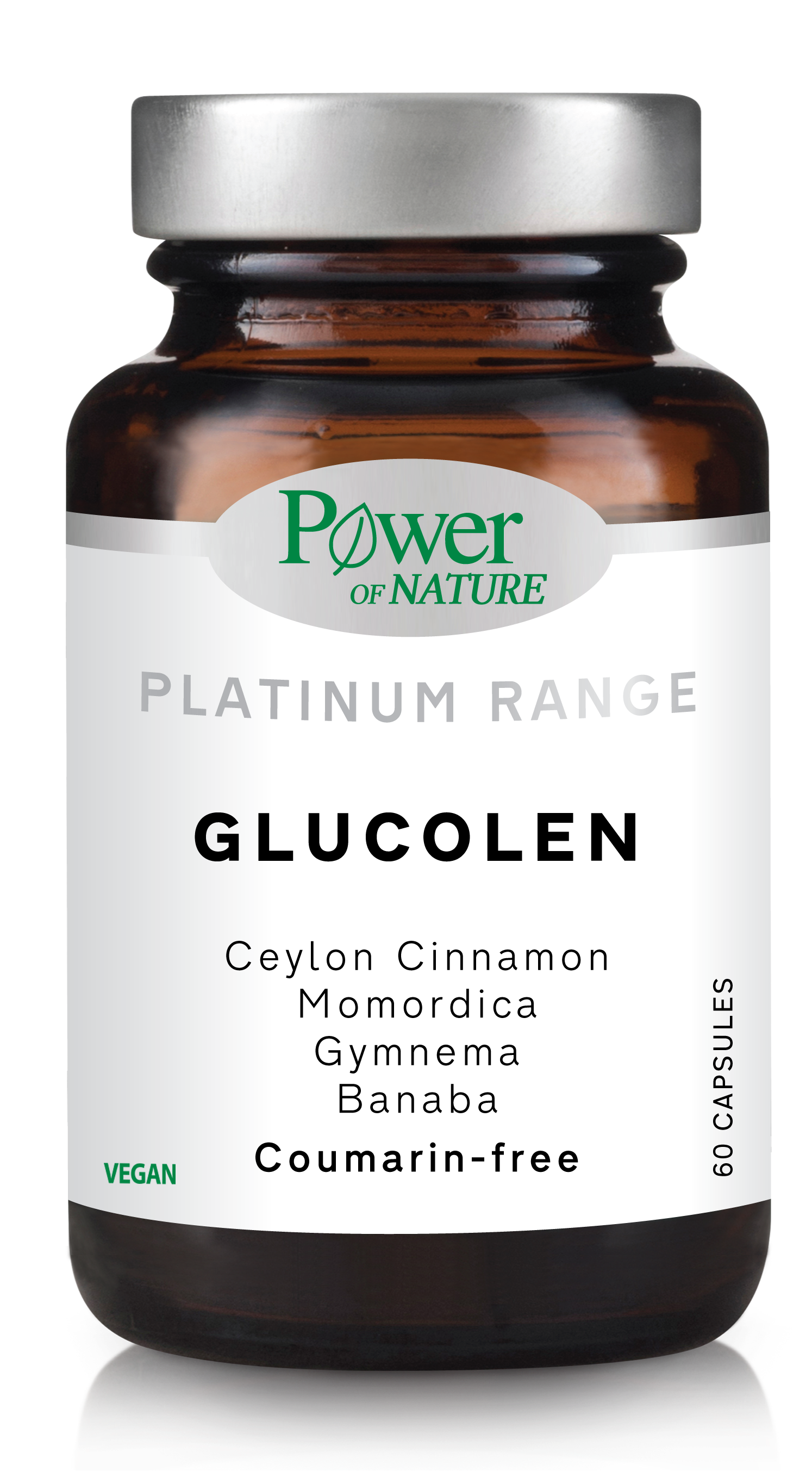 Power Of Nature Platinum Range Glucolen 60 Caps