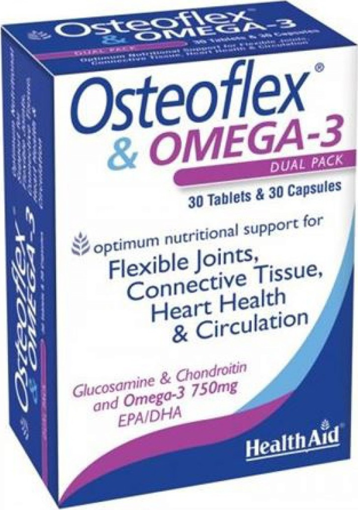 Health Aid Osteoflex & Omega 3 30 Tabs & 30 Caps