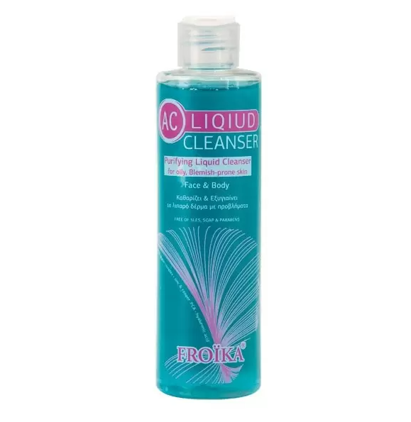 Froika Ac Liquid Cleanser Απαλό Υγρό Καθαρισμού & Εξυγίανσης 200 Ml